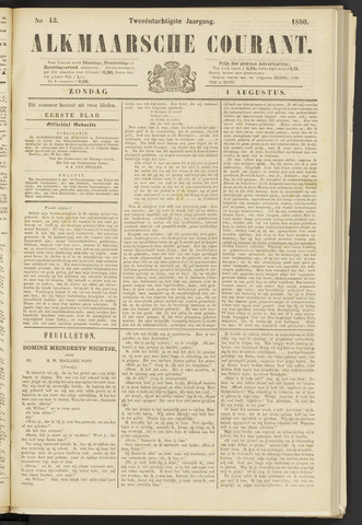 Alkmaarsche Courant 1880-08-01