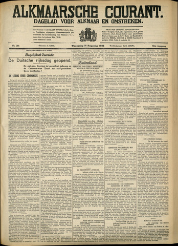 Alkmaarsche Courant 1932-08-31