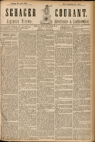 Schager Courant 1905-04-30