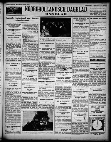 Noord-Hollandsch Dagblad : ons blad 1938-08-09