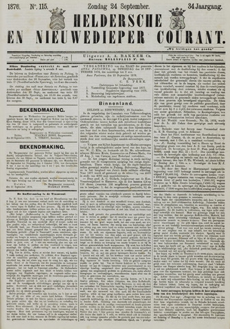 Heldersche en Nieuwedieper Courant 1876-09-24