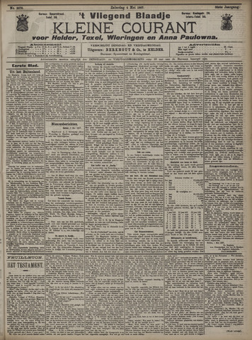 Vliegend blaadje : nieuws- en advertentiebode voor Den Helder 1907-05-04