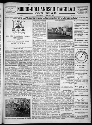 Noord-Hollandsch Dagblad : ons blad 1932-02-08