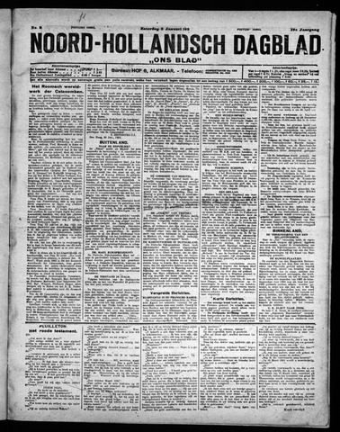 Noord-Hollandsch Dagblad : ons blad 1925-01-03