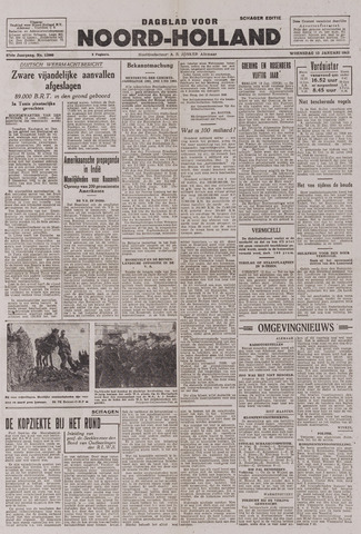 Dagblad Noord-Holland, Schager editie 1943-01-13