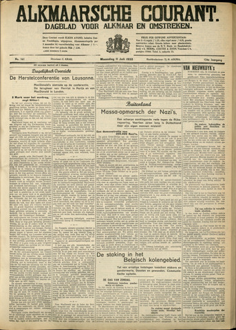Alkmaarsche Courant 1932-07-11