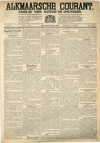 Alkmaarsche Courant 1932-10-03