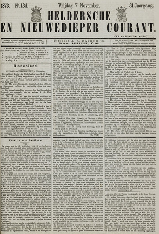 Heldersche en Nieuwedieper Courant 1873-11-07