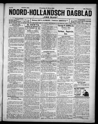 Noord-Hollandsch Dagblad : ons blad 1925-03-25