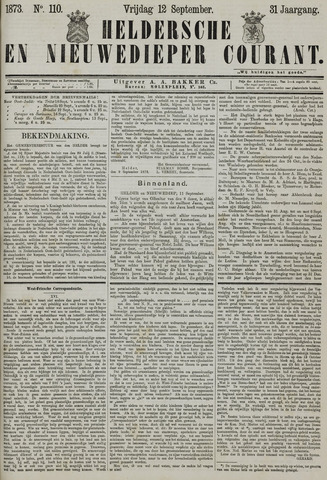 Heldersche en Nieuwedieper Courant 1873-09-12