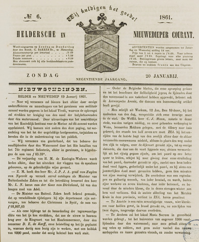 Heldersche en Nieuwedieper Courant 1861-01-20