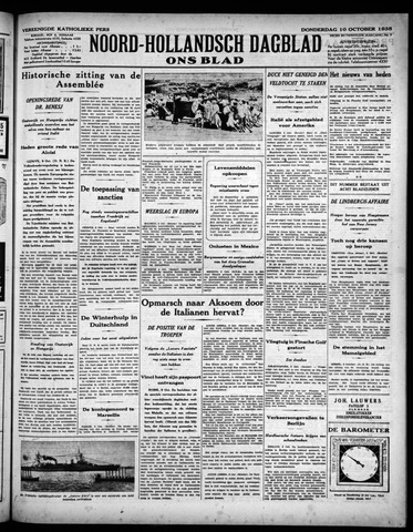 Noord-Hollandsch Dagblad : ons blad 1935-10-10