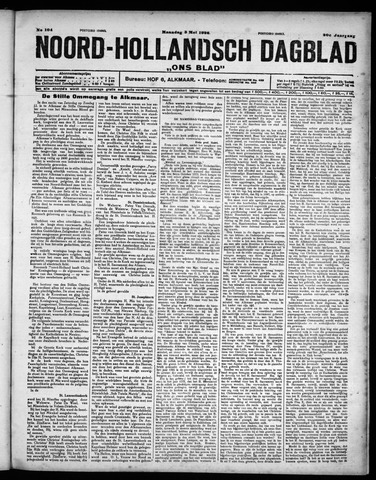 Noord-Hollandsch Dagblad : ons blad 1926-05-03