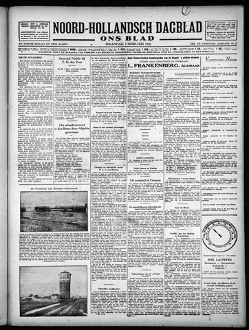 Noord-Hollandsch Dagblad : ons blad 1930-02-03
