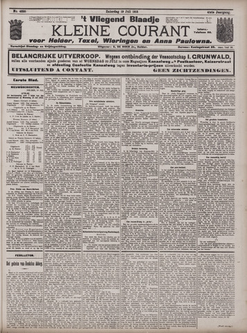 Vliegend blaadje : nieuws- en advertentiebode voor Den Helder 1913-07-19