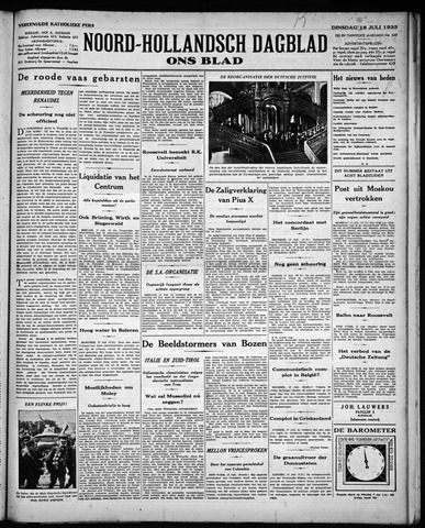 Noord-Hollandsch Dagblad : ons blad 1933-07-18