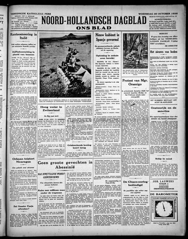 Noord-Hollandsch Dagblad : ons blad 1935-10-30