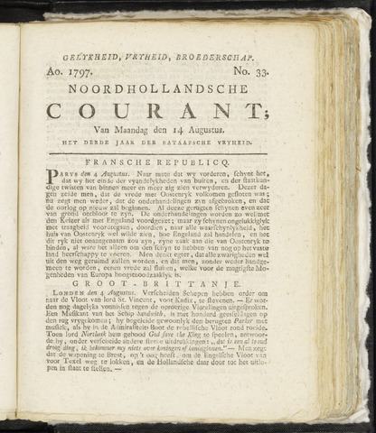 Noordhollandsche Courant 1797-08-14