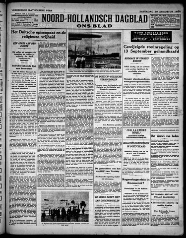 Noord-Hollandsch Dagblad : ons blad 1936-08-29