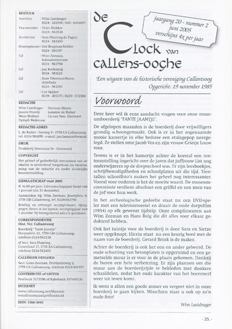 De Clock van Callens-Ooghe 2005-06-01