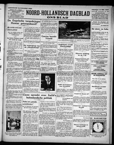 Noord-Hollandsch Dagblad : ons blad 1937-05-14