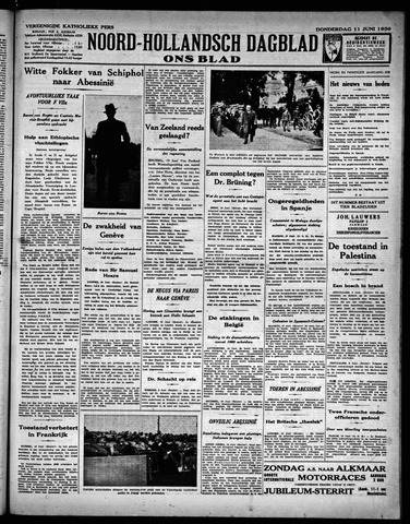 Noord-Hollandsch Dagblad : ons blad 1936-06-11
