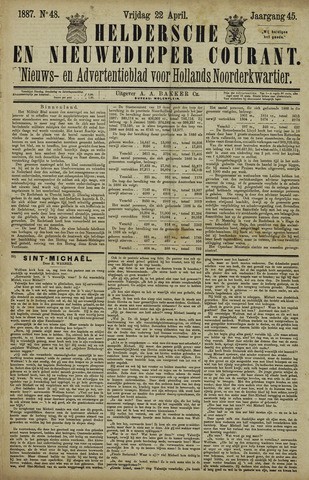 Heldersche en Nieuwedieper Courant 1887-04-22