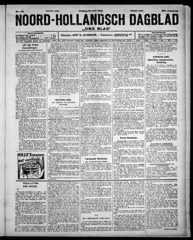 Noord-Hollandsch Dagblad : ons blad 1926-07-16