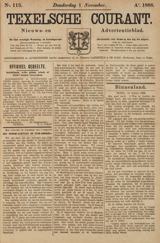 Texelsche Courant 1888-11-01