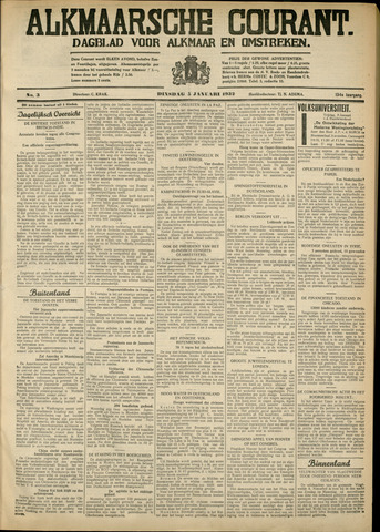 Alkmaarsche Courant 1932-01-05