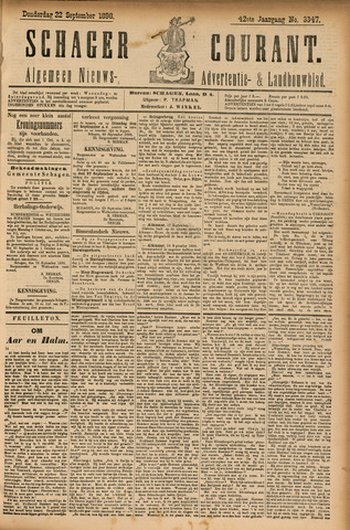Schager Courant 1898-09-22