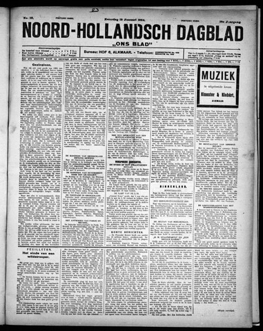 Noord-Hollandsch Dagblad : ons blad 1924-01-12