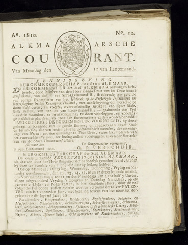 Alkmaarsche Courant 1810-03-12