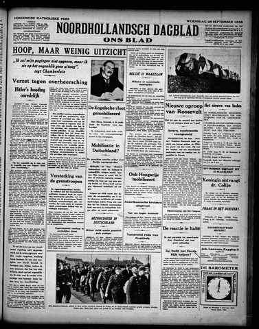 Noord-Hollandsch Dagblad : ons blad 1938-09-28