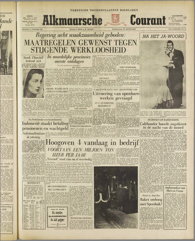 Alkmaarsche Courant 1958-01-14