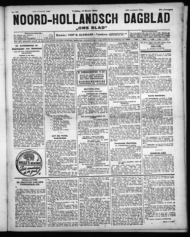 Noord-Hollandsch Dagblad : ons blad 1927-03-11