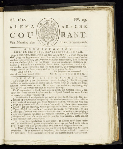 Alkmaarsche Courant 1810-06-18