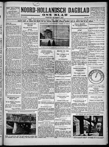 Noord-Hollandsch Dagblad : ons blad 1932-03-18