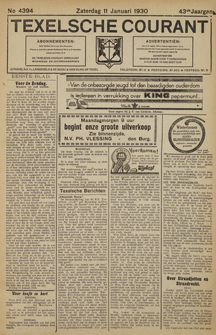 Texelsche Courant 1930-01-11