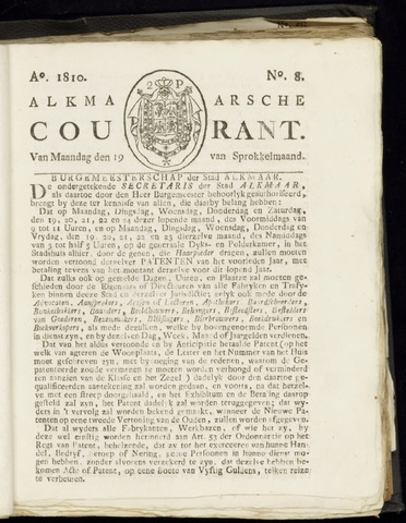 Alkmaarsche Courant 1810-02-19