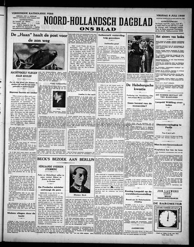 Noord-Hollandsch Dagblad : ons blad 1935-07-05