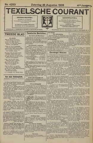 Texelsche Courant 1928-08-18