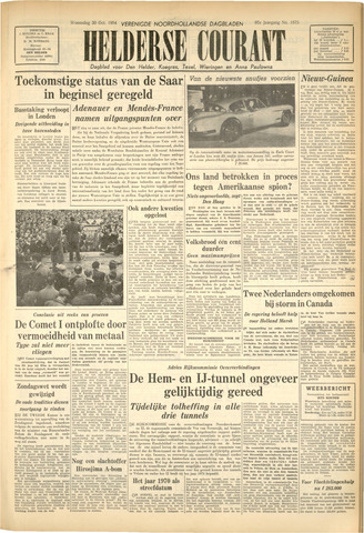 Heldersche Courant 1954-10-20