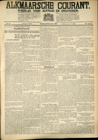 Alkmaarsche Courant 1932-11-08