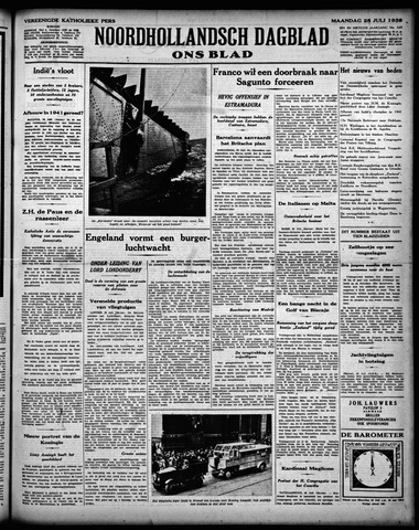 Noord-Hollandsch Dagblad : ons blad 1938-07-25