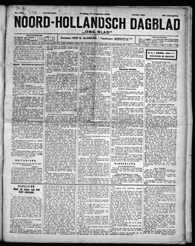 Noord-Hollandsch Dagblad : ons blad 1923-08-17