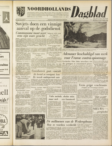 Noordhollands Dagblad : dagblad voor Alkmaar en omgeving 1955-09-27
