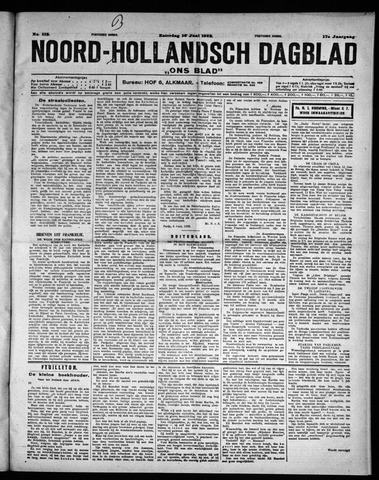 Noord-Hollandsch Dagblad : ons blad 1923-06-16