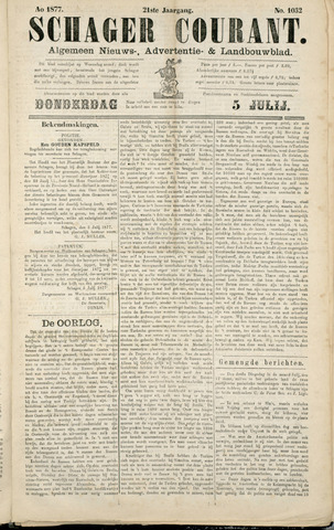 Schager Courant 1877-07-05