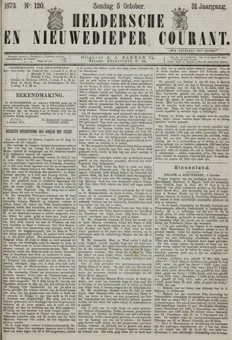 Heldersche en Nieuwedieper Courant 1873-10-05